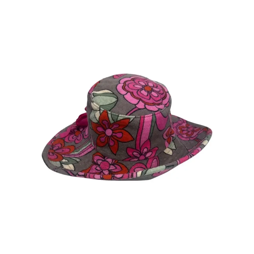 NWOT Juicy Couture Floral Bucket Hat Y2K Pink Retro